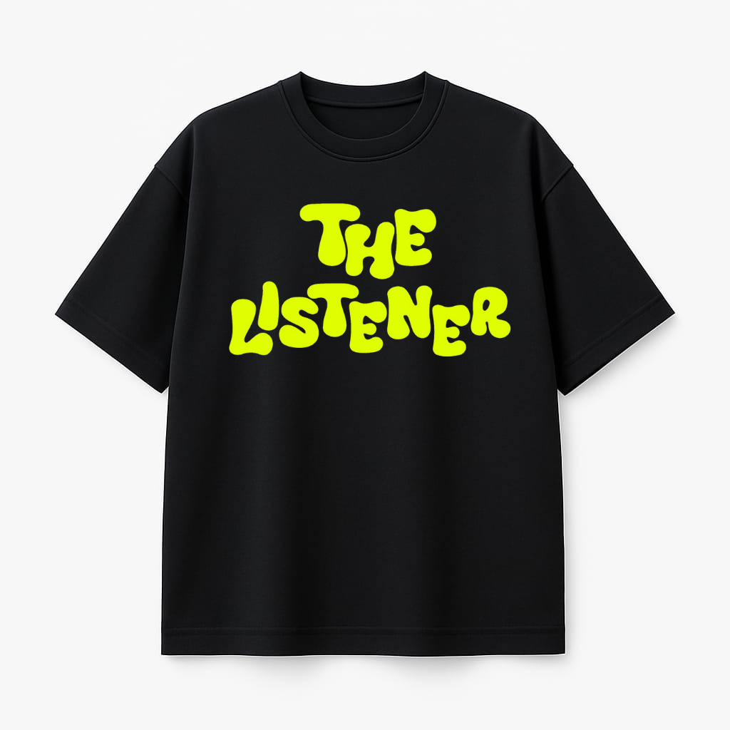 Oversized Matching Yapper And Listener Black T-Shirts
