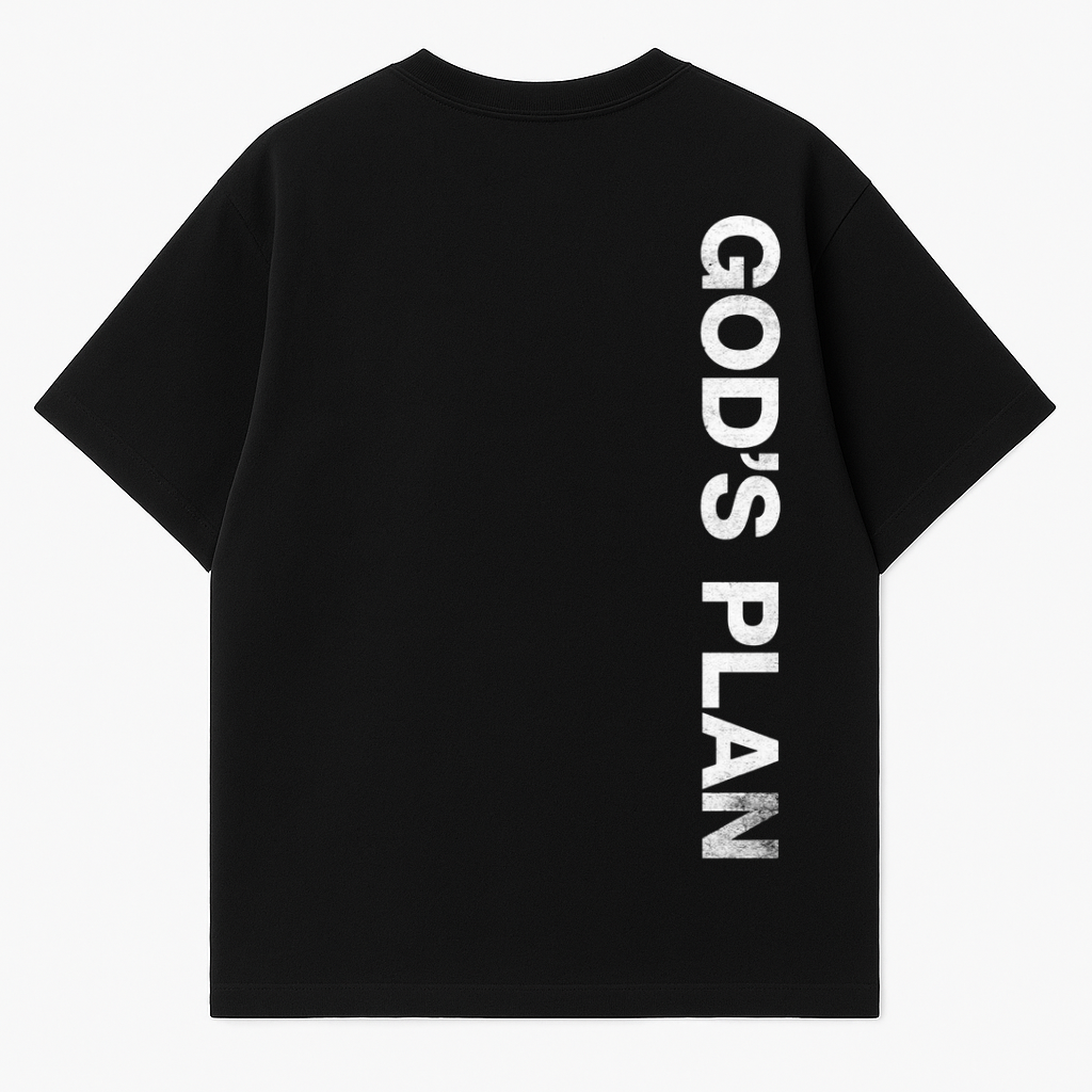 GOD'S Plan - Black Oversized T-Shirt