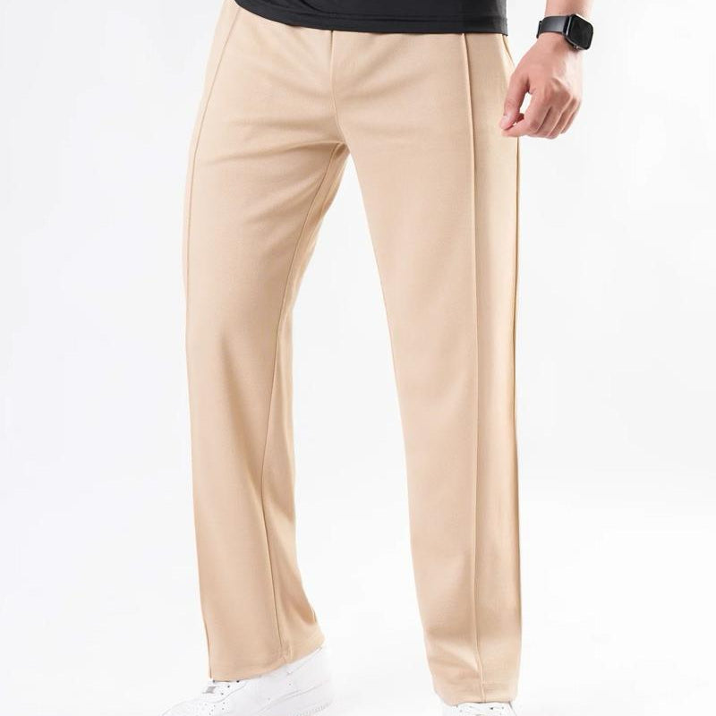 ICONS PLEATED TROUSERS  - OFF WHITE