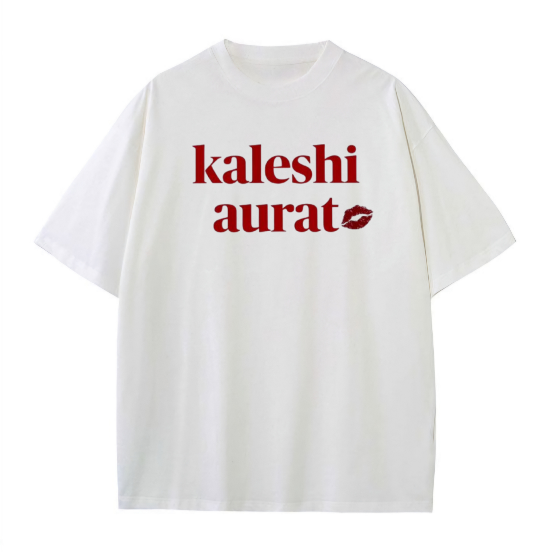 Kaleshi Aurat - Oversized White T-Shirt