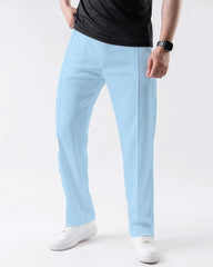 ICONS PLEATED TROUSERS  - SKY BLUE