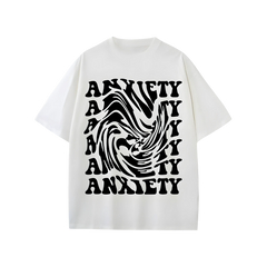 Anxiety - Oversized White T-Shirt